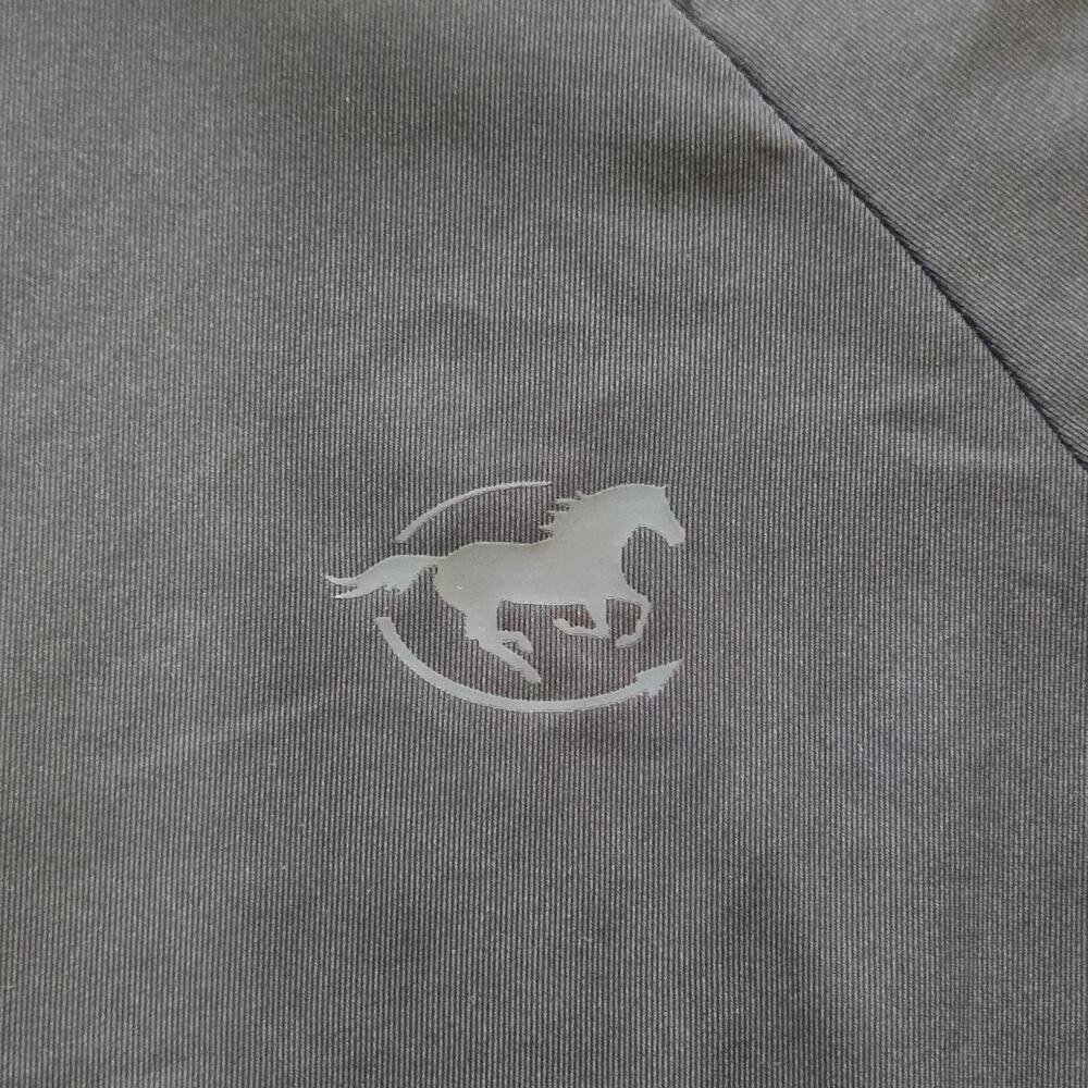 Piper Top Womens Medium Black Zip Short Sleeve Vented Performance Horse Riding - Picture 3 of 10